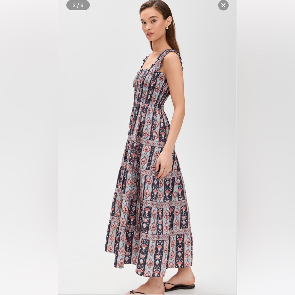 Hill House Printed Tiered Maxi Dress